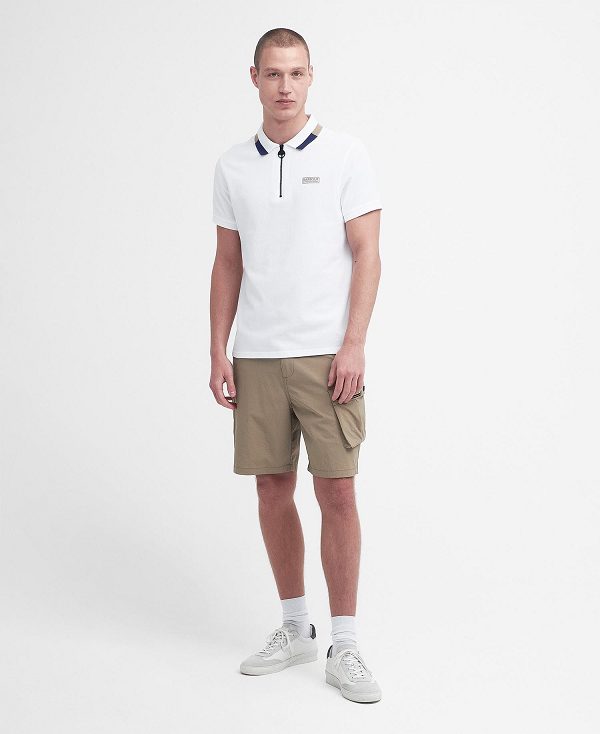 Barbour Smith Short-sleeved Polo Shirt Bright White | BABO88183