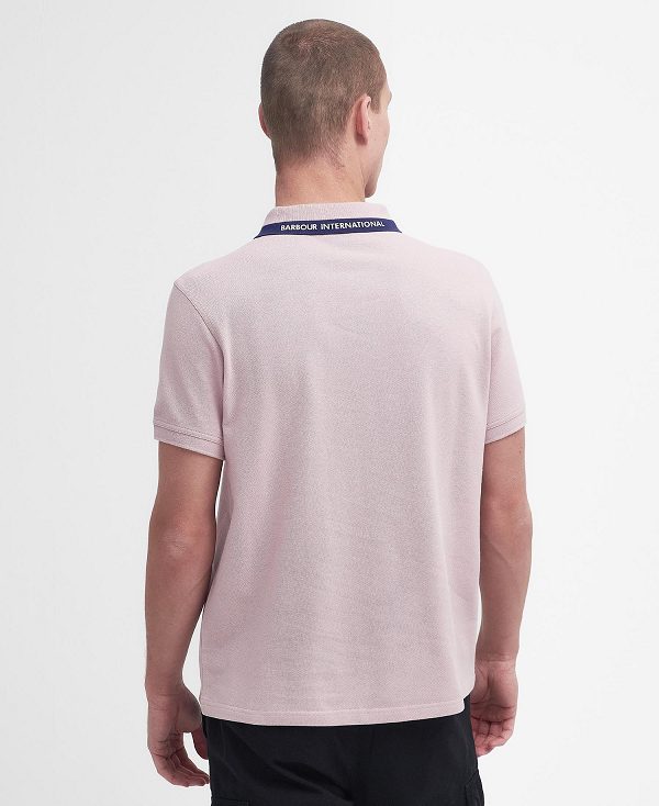 Barbour Smith Short-sleeved Polo Shirt Dusk Pink | BABO88186