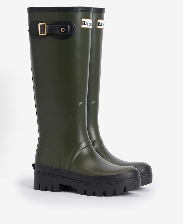 Barbour Snowdon Wellingtons Olive | BABO89936