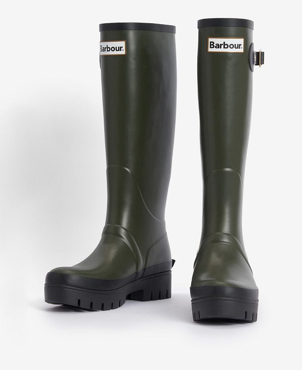 Barbour Snowdon Wellingtons Olive | BABO89936