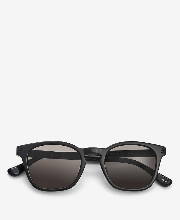 Barbour Soft Squared Sunglasses Classic Black | BABO89176