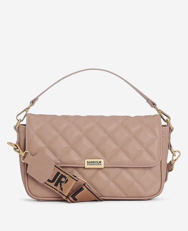 Barbour Soho Quilted Crossbody Bag Camel | BABO89960