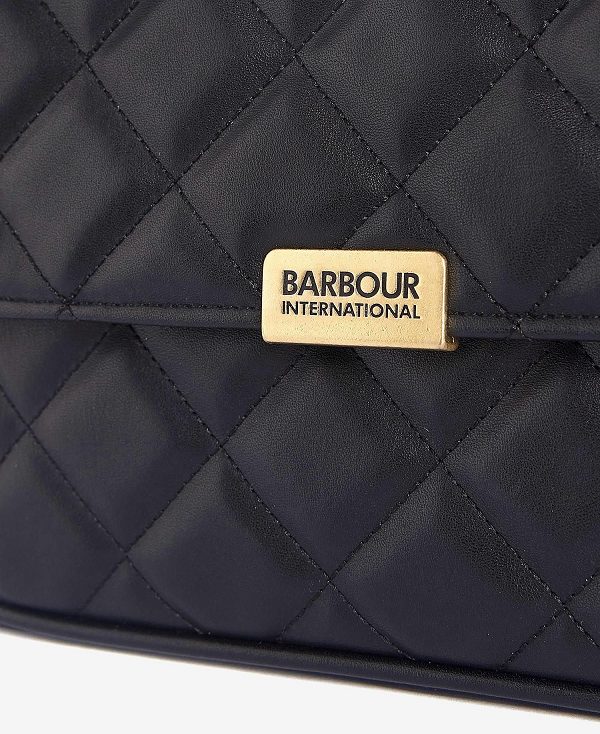 Barbour Soho Quilted Crossbody Bag Classic Black | BABO89961