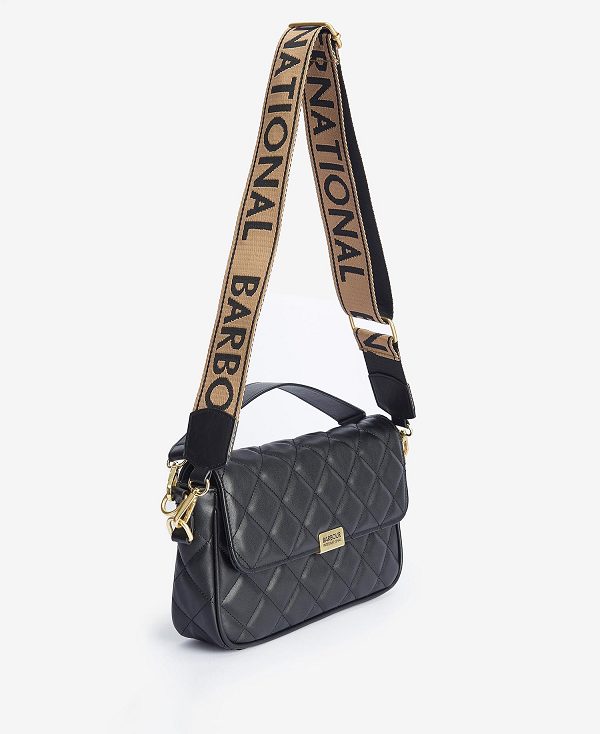 Barbour Soho Quilted Crossbody Bag Classic Black | BABO89961