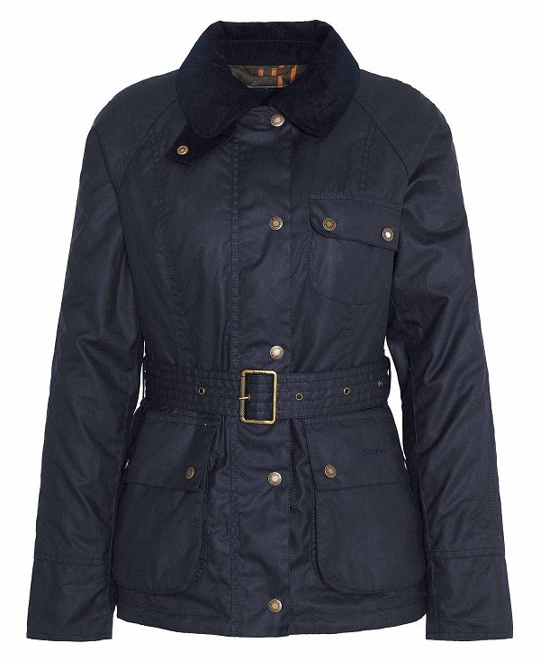 Barbour Solway Waxed Jacket Navy | BABO89207