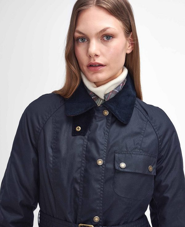 Barbour Solway Waxed Jacket Navy | BABO89207