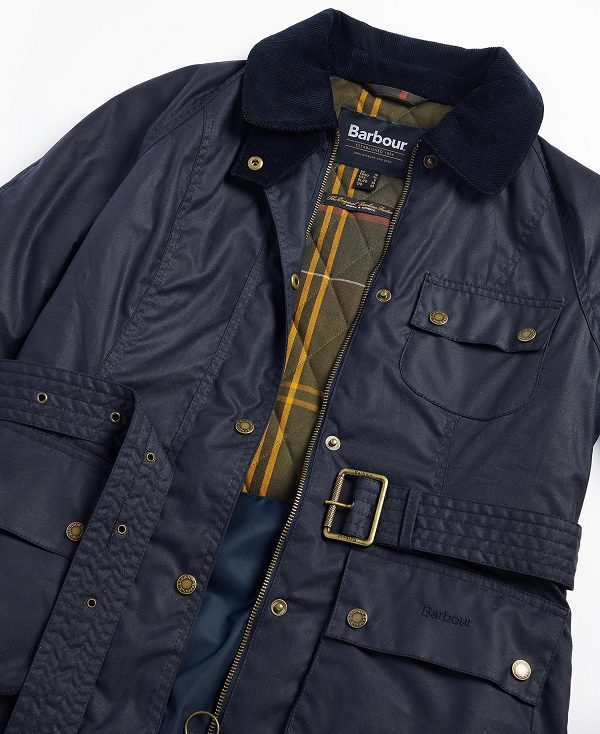 Barbour Solway Waxed Jacket Navy | BABO89207