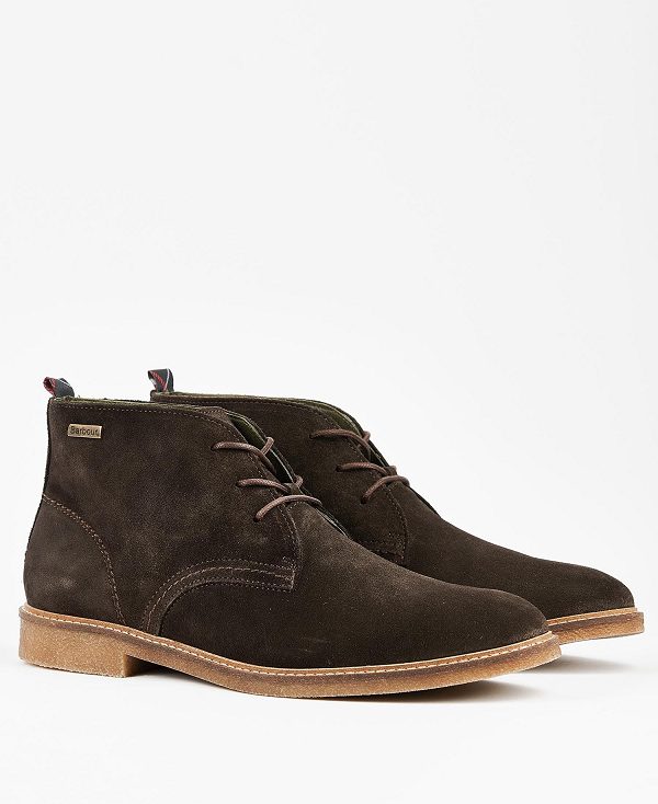 Barbour Sonoran Desert Boots Choco Suede | BABO88841