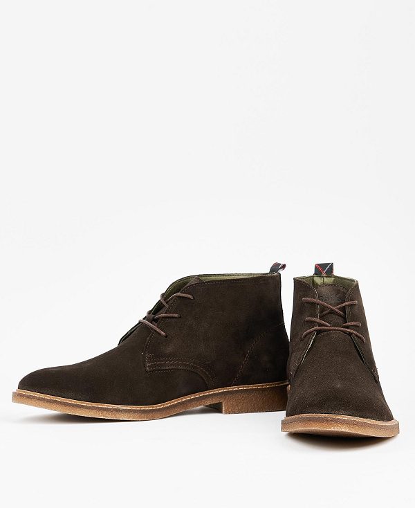 Barbour Sonoran Desert Boots Choco Suede | BABO88841