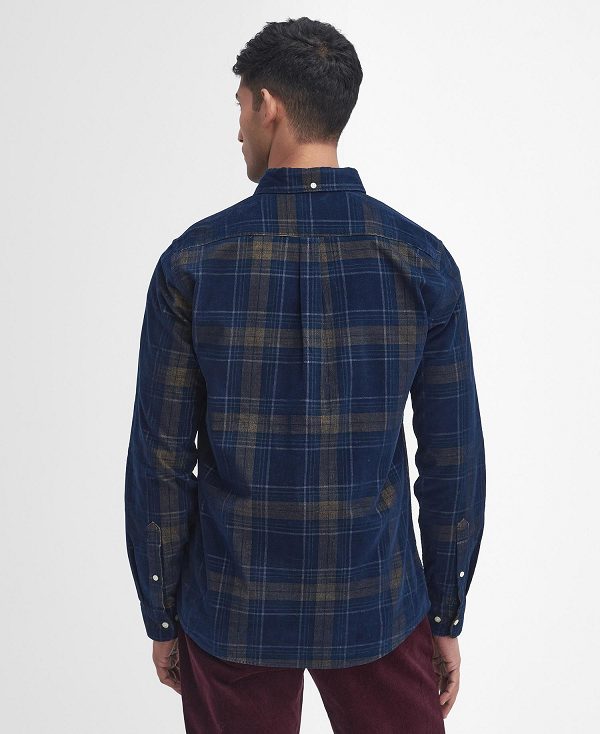 Barbour Southfield Tailored Long-sleeved Shirt Blue | BABO87805