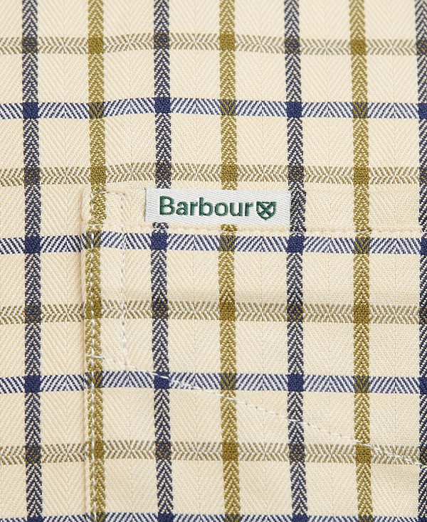 Barbour Sp Tattersall Shirt Navy/Olive | BABO87917