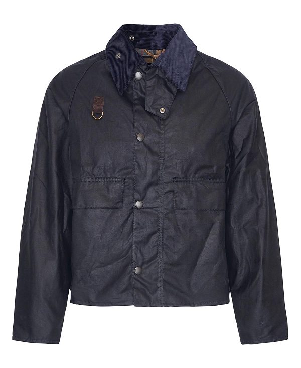 Barbour Spey Slim Wax Jacket Classic Navy | BABO87198