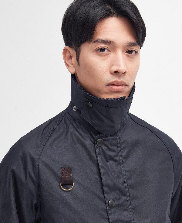 Barbour Spey Slim Wax Jacket Classic Navy | BABO87198