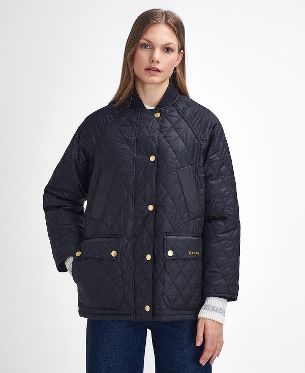 Barbour Sport Beadnell Quilted Jacket Black/Classic | BABO89340