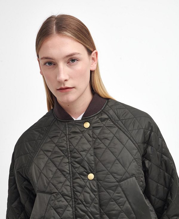 Barbour Sport Beadnell Quilted Jacket Olive/Classic | BABO89349