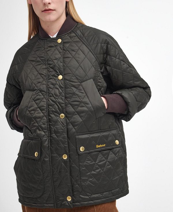 Barbour Sport Beadnell Quilted Jacket Olive/Classic | BABO89349