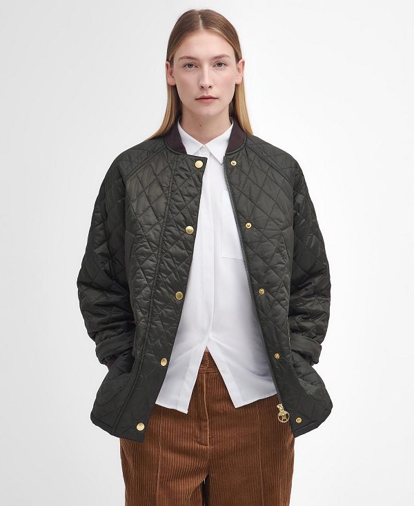 Barbour Sport Beadnell Quilted Jacket Olive/Classic | BABO89349