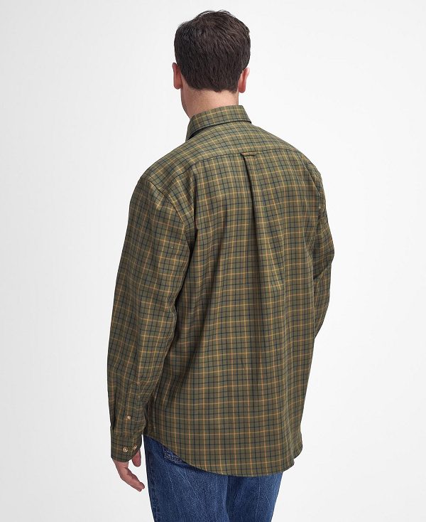 Barbour Sporting Regular Long-sleeved Shirt Green | BABO87916