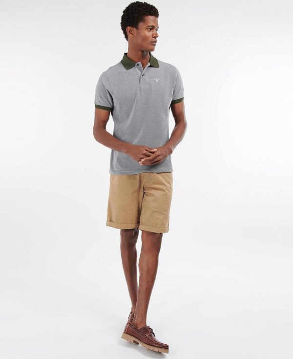 Barbour Sports Polo Mix Shirt Mist | BABO88034