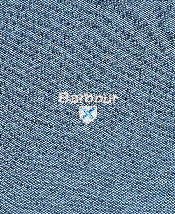 Barbour Sports Polo Mix Shirt Navy | BABO88036