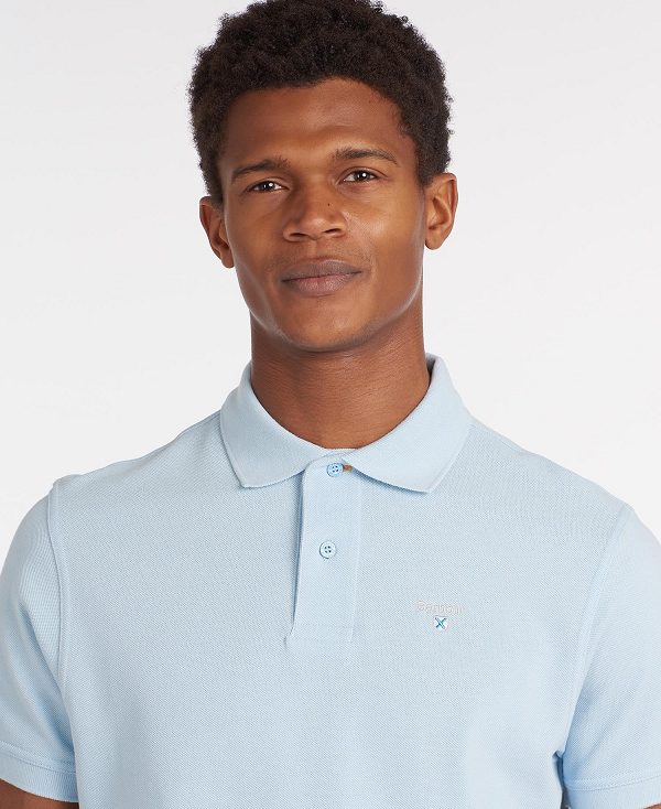 Barbour Sports Polo Shirt Atlantic Blue | BABO88031