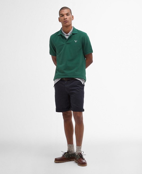 Barbour Sports Polo Shirt Atlantic Blue | BABO88153