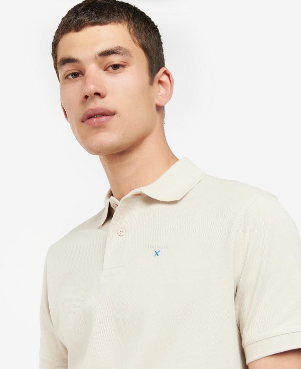 Barbour Sports Polo Shirt Cool Blue | BABO88141