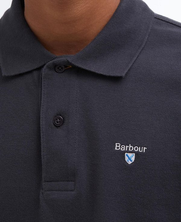 Barbour Sports Polo Shirt Cool Blue | BABO88148