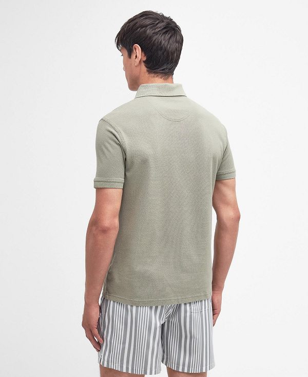 Barbour Sports Polo Shirt Dusty Green | BABO88162