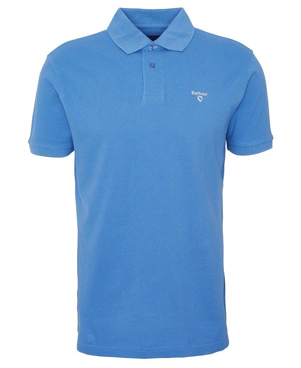 Barbour Sports Polo Shirt Federal Blue | BABO88166