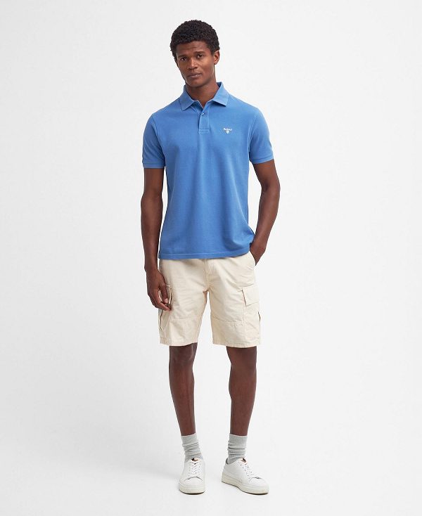 Barbour Sports Polo Shirt Federal Blue | BABO88166