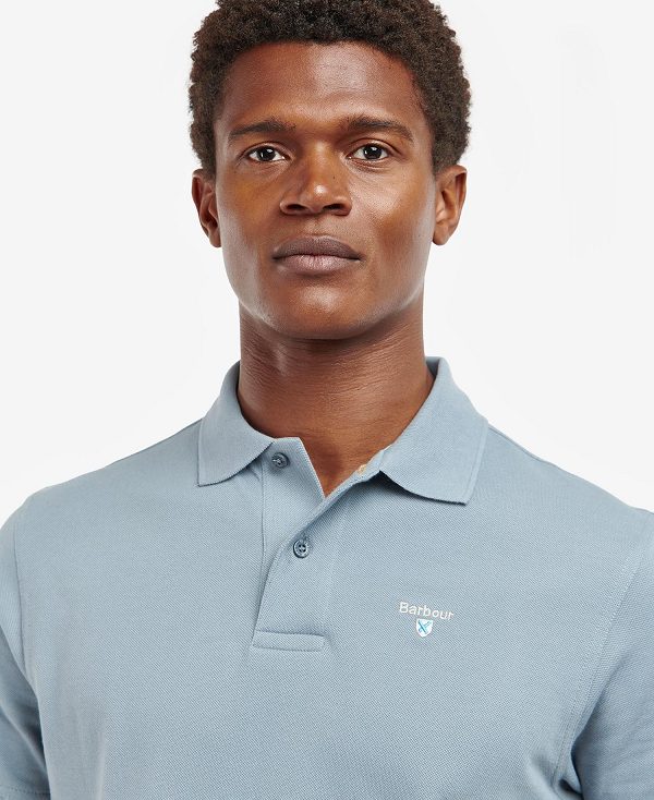 Barbour Sports Polo Shirt Mist | BABO88157