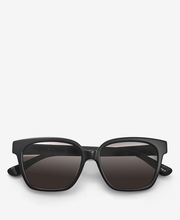 Barbour Square Sunglasses Classic Black | BABO90127