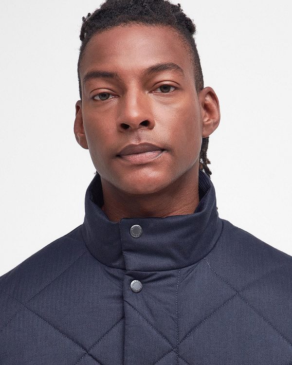 Barbour Standford Chelsea Quilted Jacket Dark Navy | BABO87322