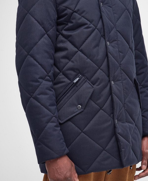 Barbour Standford Chelsea Quilted Jacket Dark Navy | BABO87322