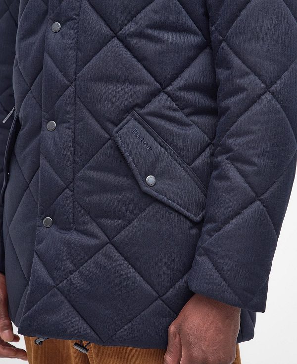 Barbour Standford Chelsea Quilted Jacket Dark Navy | BABO87322