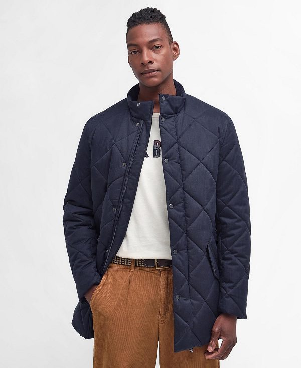 Barbour Standford Chelsea Quilted Jacket Dark Navy | BABO87322