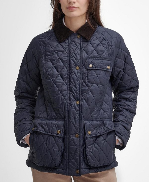 Barbour Starling Quilted Jacket Navy/Classic | BABO89339