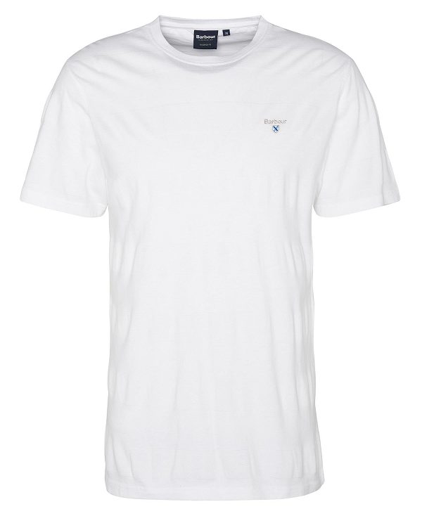 Barbour Stenton Striped T-shirt Classic White | BABO88364