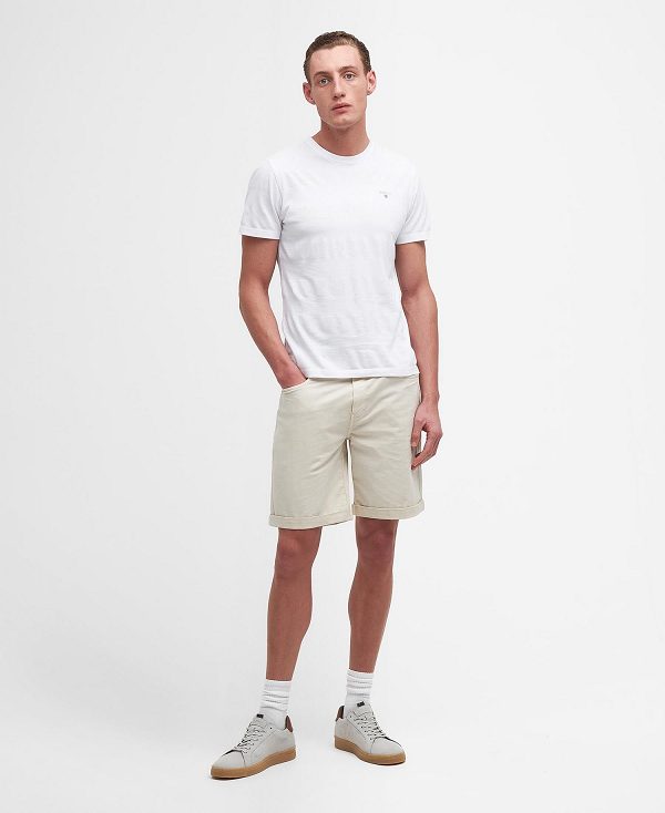 Barbour Stenton Striped T-shirt Classic White | BABO88364