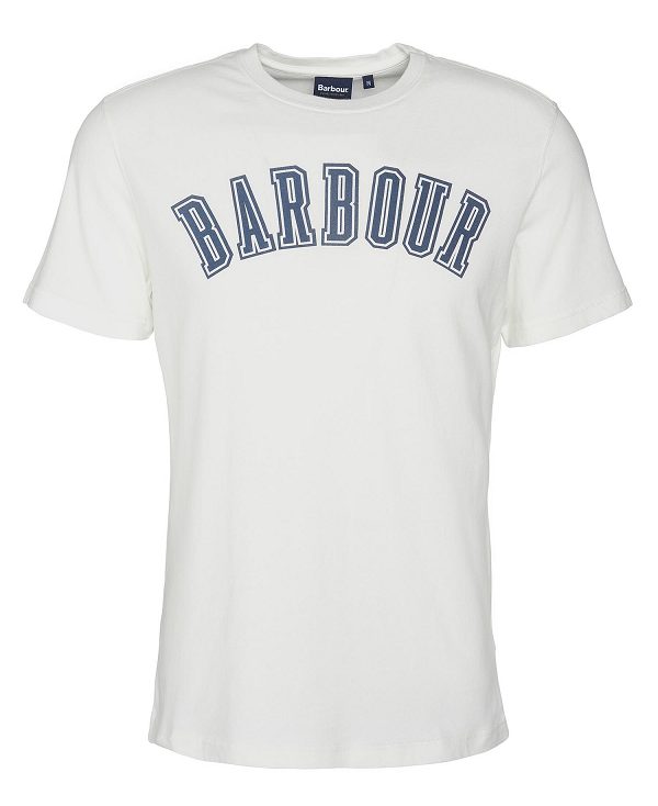 Barbour Stockland Graphic T-shirt Whisper White | BABO88361