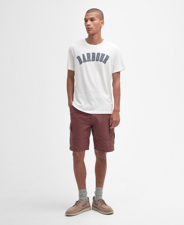 Barbour Stockland Graphic T-shirt Whisper White | BABO88361