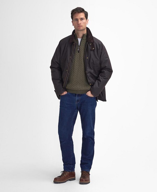 Barbour Stratford Tattersall Waxed Jacket Rustic | BABO87242