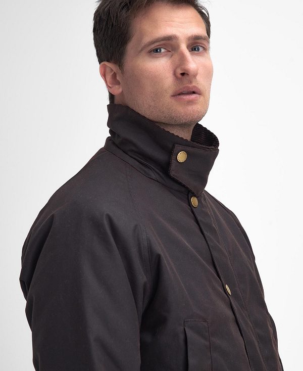 Barbour Stratford Tattersall Waxed Jacket Rustic | BABO87242