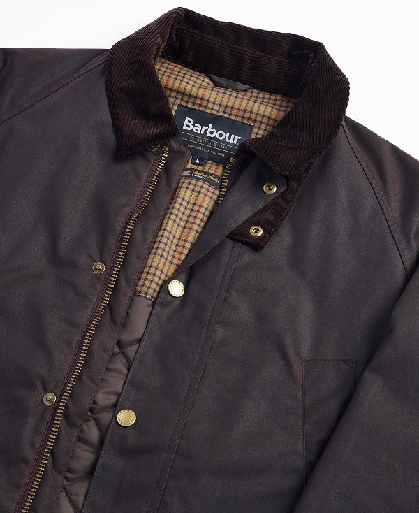 Barbour Stratford Tattersall Waxed Jacket Rustic | BABO87242