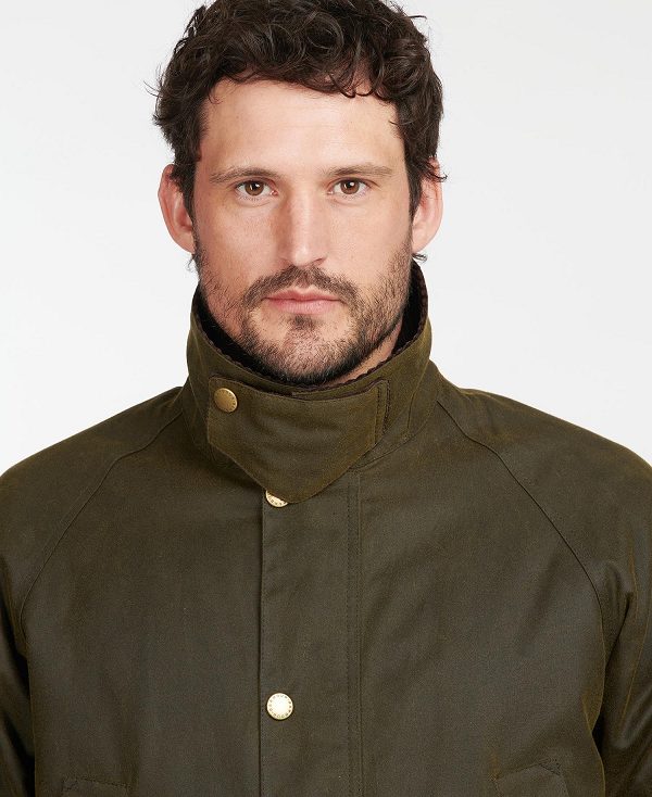 Barbour Stratford Wax Jacket Olive | BABO87243