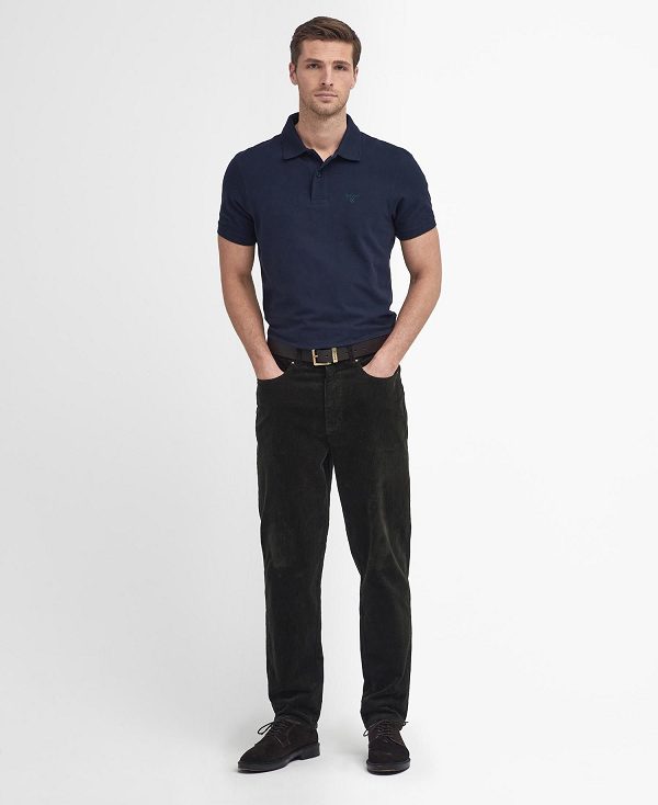 Barbour Stretch Cord Regular Trousers Forest | BABO88736