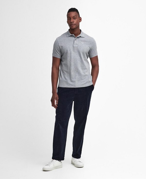 Barbour Stretch Cord Relaxed Trousers Navy | BABO88814