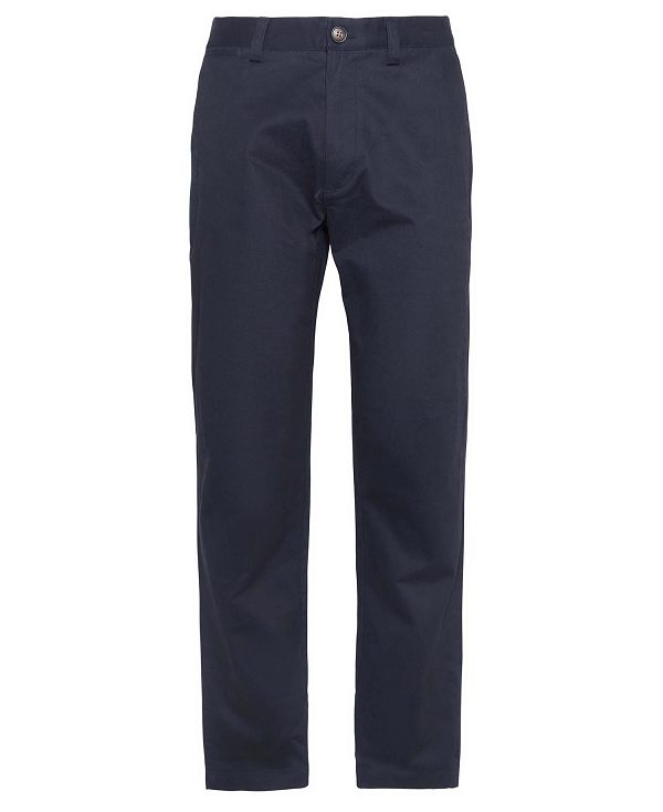 Barbour Suede Sateen Tailored Trousers Dark Navy | BABO88804