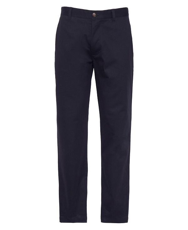 Barbour Sueded Sateen Slim Trousers Navy | BABO88824